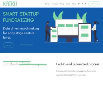 Kaiku.co(We connect Startups and Investors through our AI) Screenshot