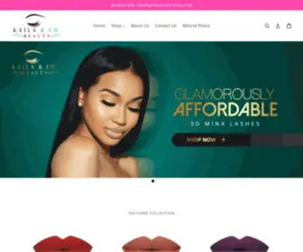 Kailancobeauty.com(Kaila & Co) Screenshot