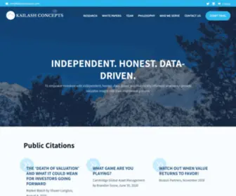 Kailashconcepts.com(Behavioral Finance) Screenshot