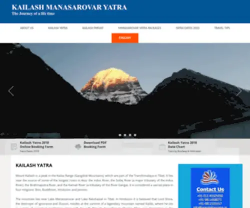 Kailashmansarovar-Yatra.com(Kailash Mansarovar Yatra) Screenshot