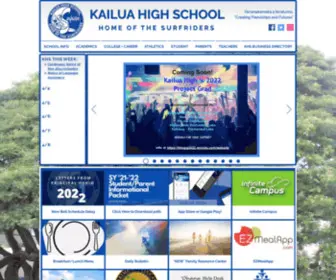 Kailuahighschool.com(Kailua High School) Screenshot