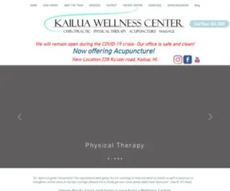 Kailuawellnesscenter.com(Chiropractic) Screenshot