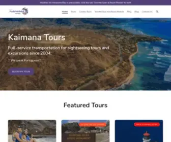 Kaimanatours.com(Kaimana Tours) Screenshot