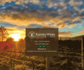 Kaimirawines.com(Kaimira Organic Wine Growers Nelson New Zealand) Screenshot