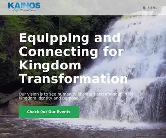 Kainoslife.net(Equipping and Connecting for Kingdom Transformation) Screenshot