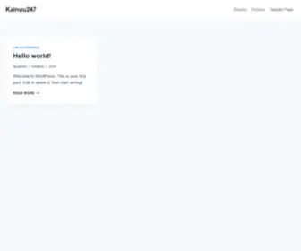 Kainuu247.fi(Just another WordPress site) Screenshot