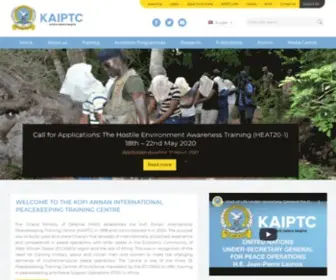 Kaiptc.org(Kofi Annan International Peacekeeping Training Centre) Screenshot
