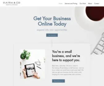 Kaira-CO.com(Website Services) Screenshot