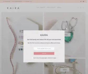 Kairajewelry.com(Kaira Jewelry) Screenshot