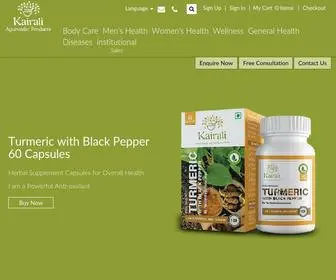 Kairaliproducts.in(Kairali Ayurvedic Online Store) Screenshot