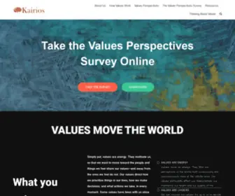 Kairios.com(Values in Action) Screenshot