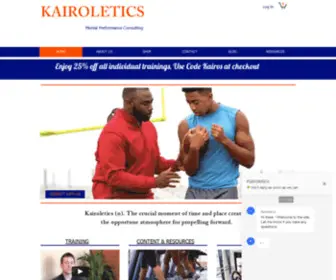 Kairoletics.com(Kairoletics Athletic Consulting Company) Screenshot