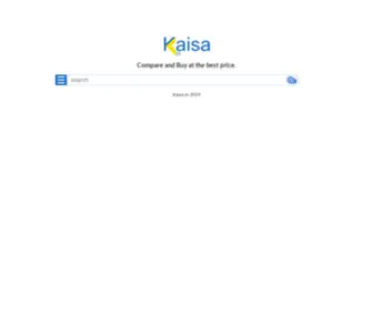 Kaisa.in(Compares price and features dynamically from top online shopping stores in India) Screenshot