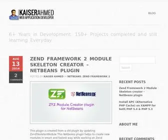 Kaiserahmed.me(Web Application Developer) Screenshot