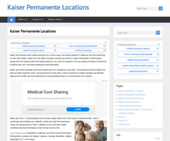 Kaiserpermanentelocations.net(Kaiser Permanente Locations) Screenshot