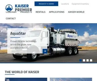 Kaiserpremier.com(Hydrovac Excavation Trucks and Trailers) Screenshot