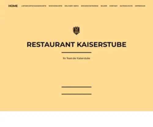 Kaiserstube.com(Restaurant Kaiserstube) Screenshot