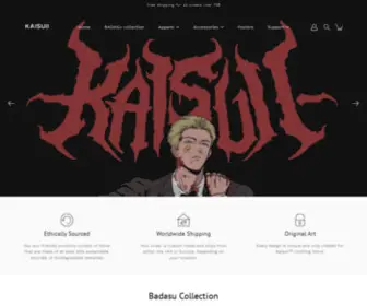 Kaisuii.com(Anime Clothing Brand) Screenshot