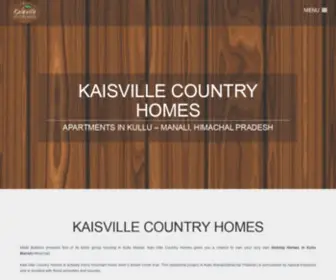 Kaisvillecountryhomes.com(Kaisville Country Homes Apartments in Himachal) Screenshot