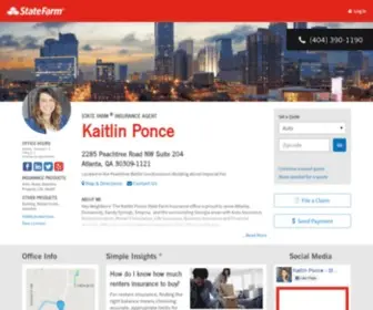 Kaitlinponce.com(State Farm Insurance Agent Kaitlin Ponce in Atlanta GA) Screenshot