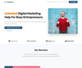 Kaitsta.com(Grow your business faster with highly trained virtual assistants) Screenshot