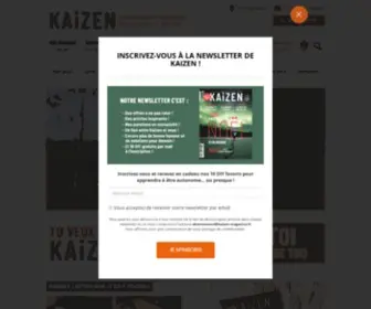 Kaizen-Magazine.com(Page d'accueil) Screenshot