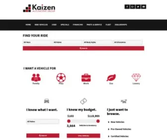 Kaizenauto.com(Kaizen Automotive Group) Screenshot