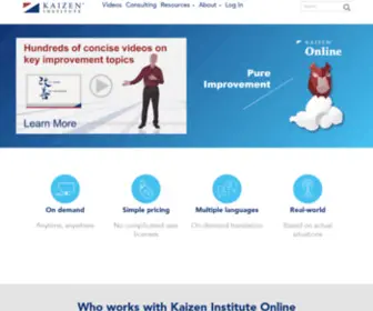 Kaizeninstituteonline.com(Videos on continuous improvement) Screenshot
