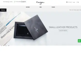 Kaizerleather.com(Buy Branded Leather Bags in Dubai) Screenshot