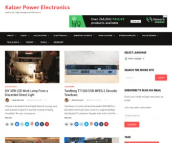 Kaizerpowerelectronics.dk(Kaizer Power Electronics) Screenshot
