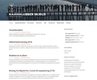 Kajakklubben-Skjold.dk(Kajakklubben Skjold i Risskov) Screenshot