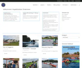 Kajakklubbenstrommen.dk(Kajakklubben Strømmen) Screenshot