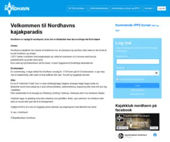 Kajaknordhavn.dk(Velkommen til Nordhavns kajakparadis) Screenshot