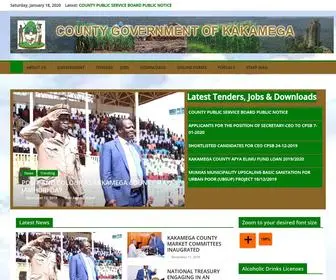 Kakamega.go.ke(County Government of Kakamega. Kakamega county) Screenshot