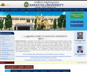 Kakatiya.ac.in(Kakatiya University) Screenshot