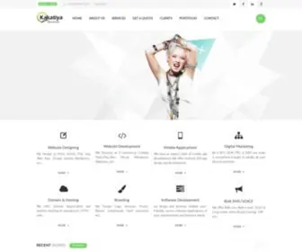 Kakatiyasolutions.com(Web Design in Warangal) Screenshot