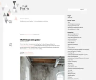 Kakform.se(Interior and designblog by Klara) Screenshot