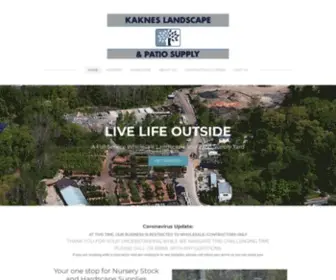 Kakneslandscape.com(Your Outdoor Living Specialist. We are a full service landscape supply yard) Screenshot