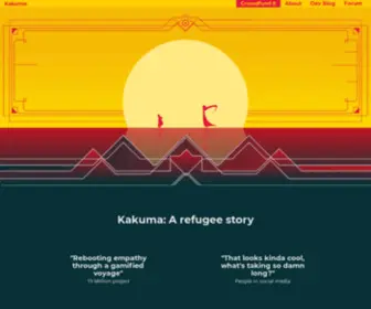 Kakumagame.com(A game about refugees) Screenshot