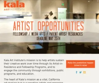 Kala.org(Kala Art Institute) Screenshot
