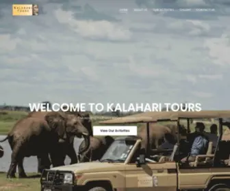 Kalaharichobe.com(Kalahari Tours) Screenshot