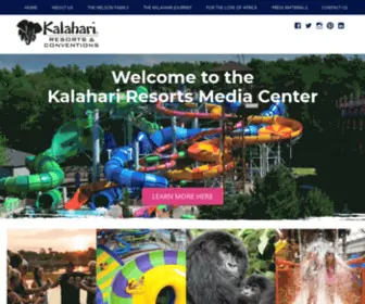 Kalaharimedia.com(Kalahari Resorts Media Center) Screenshot