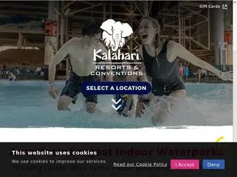 Kalahariresorts.com(Kalahari) Screenshot