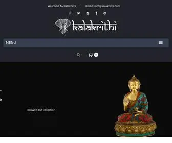 Kalakrithi.com(Kalakrithi) Screenshot