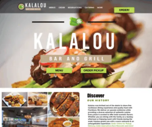 Kalalourestaurant.com(Caribbean Restaurant) Screenshot