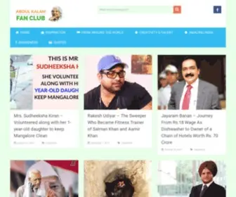 Kalamfanclub.com(A website to get inspired) Screenshot