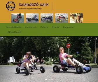 Kalandozopark.hu(Kalandozó park) Screenshot