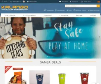 Kalango.com(Online Shop für brasilianische Samba Percussion) Screenshot