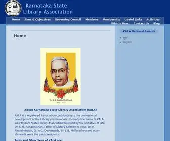 Kalaonline.com(Karnataka State Library Association) Screenshot