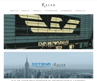 Kalar.com(KALAR LED Lighting) Screenshot